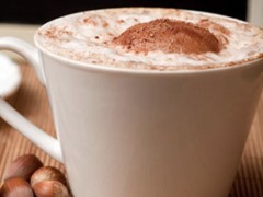 Creamy coffee flavour with hazelnut 